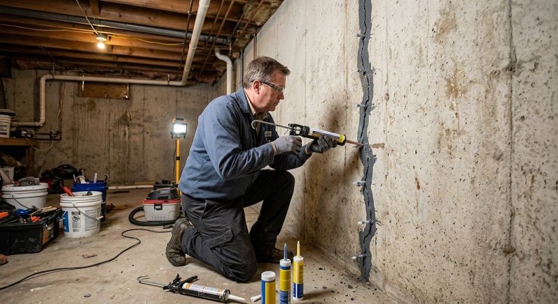 Basement Crack Repair in La Vernia, TX