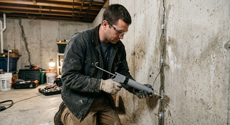 Basement Crack Repair in La Vernia, TX