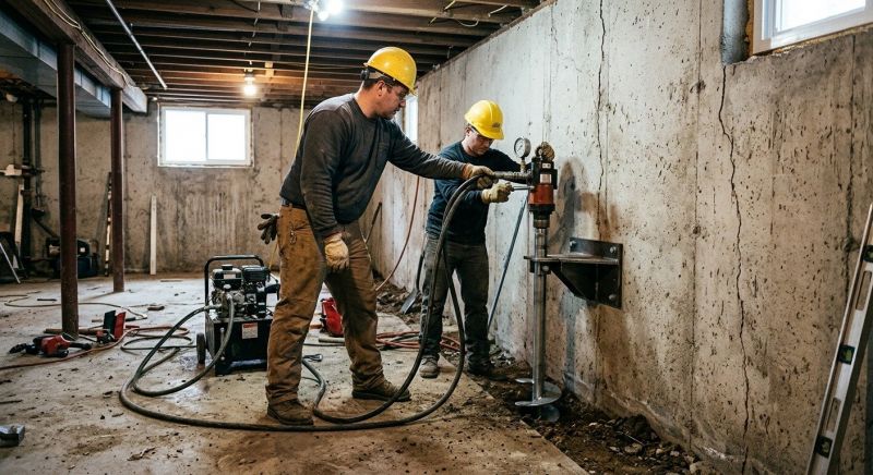 Basement Stabilization in La Vernia, TX