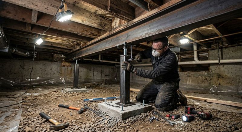 Crawlspace Structural Repair in La Vernia, TX