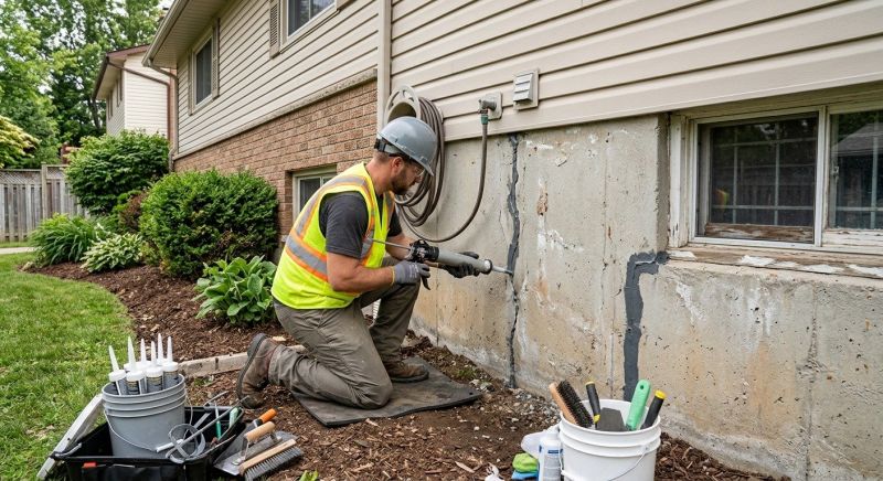 Foundation Crack Sealing in La Vernia, TX
