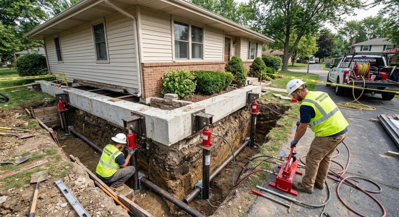 Foundation Jacking in Adkins, TX