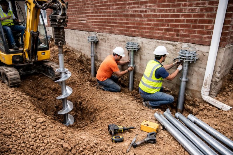 Helical Piers Installation in La Vernia, TX