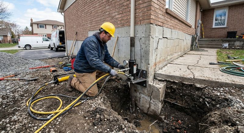 Sinking Foundation Repair in Adkins, TX