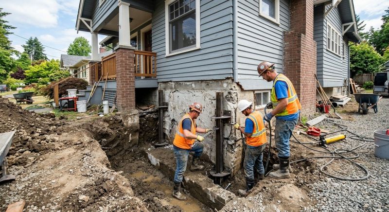Sinking Foundation Repair in Adkins, TX