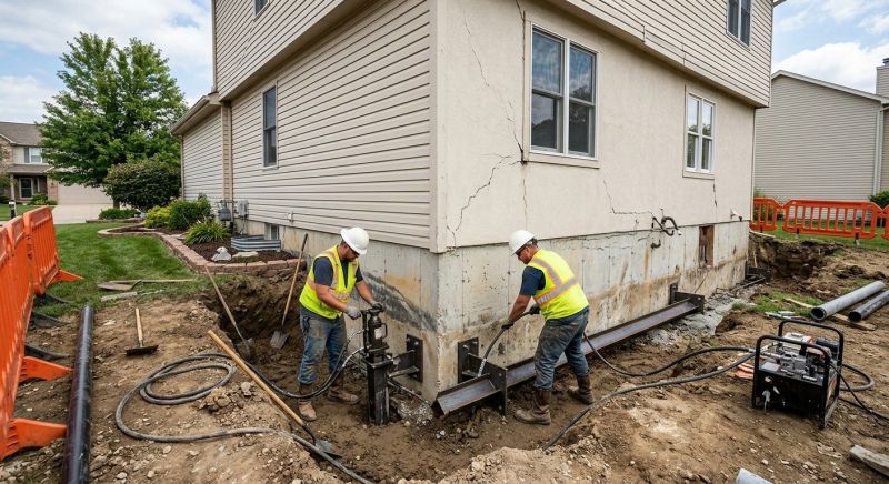 Sinking Foundation Repair in Cibolo, TX