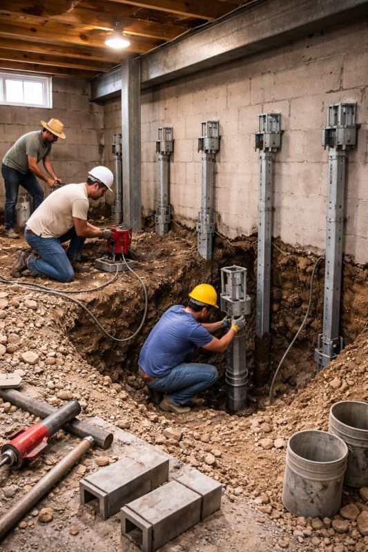 Structural Underpinning in La Vernia, TX